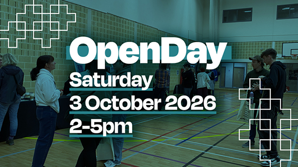 Open Day - Saturday 3 October 2026 - 2-5pm