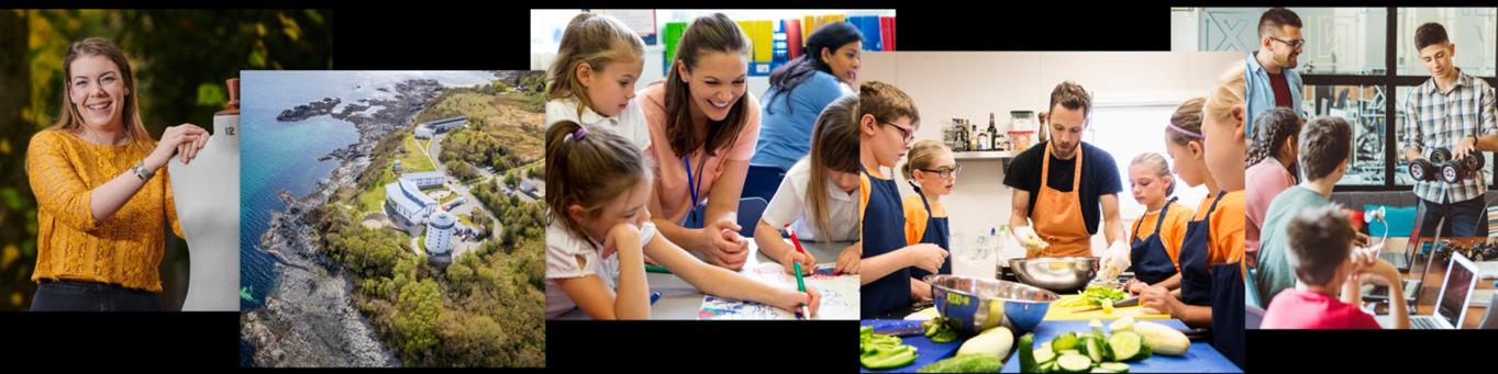 Collage of images highlighting careers in teaching