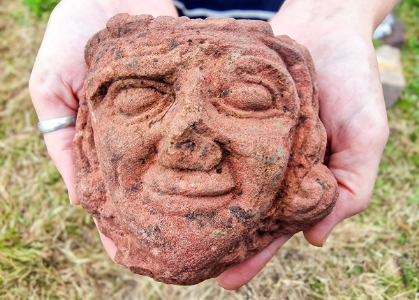 July 2025: The Skaill carved head.