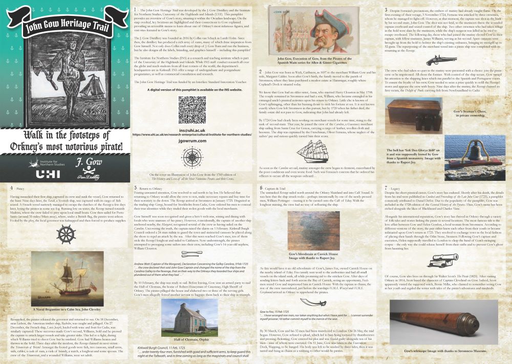 A photograph showing the John Gow Heritage Trail story