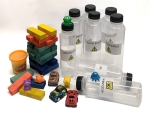 Some bottles and other objects
