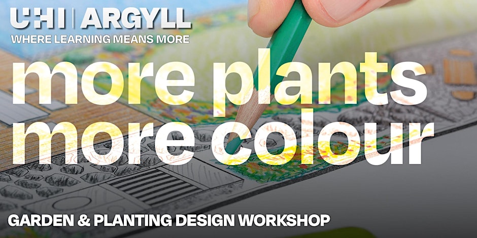 A green pencil colouring in a page with the text 